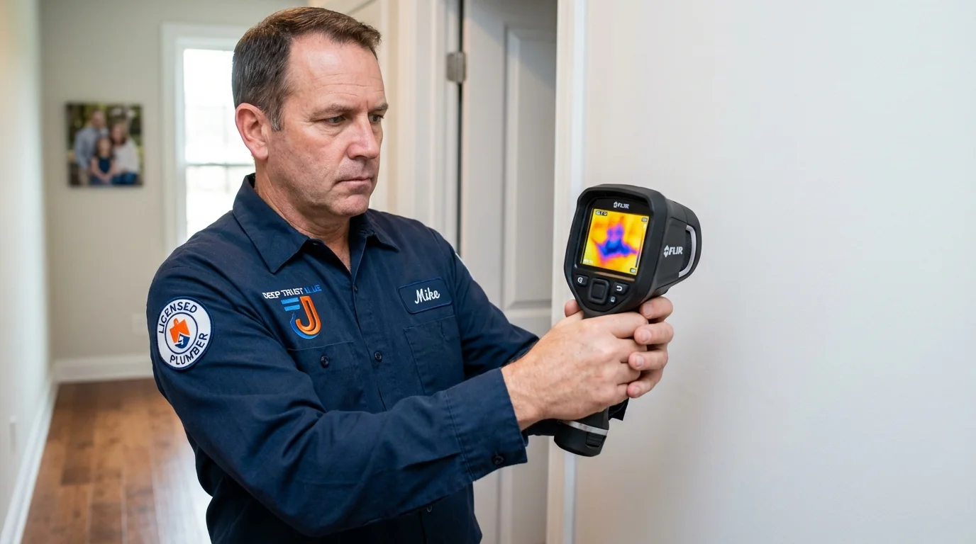 Thermal imaging leak detection by Johns Plumbing LLC in Westland